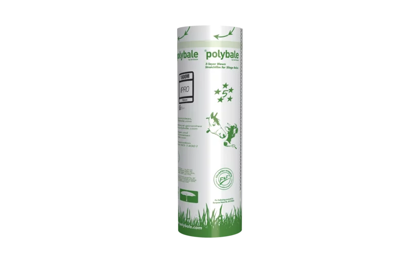 Polybale Pro Sustane 750 X 1800 X 23um Green Stretchfilm Sleeve
